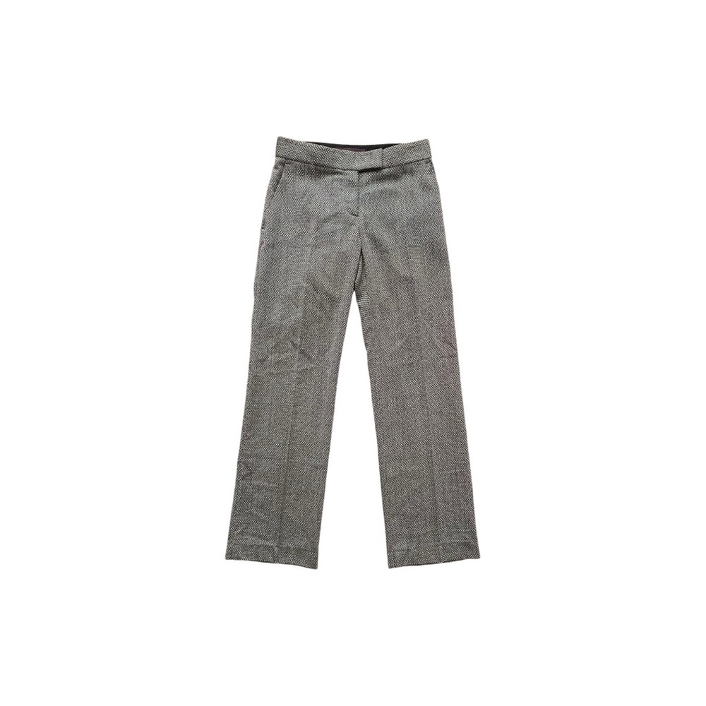 Stella McCartney Gray Wool Patterned Dress Pants Size US 2